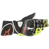 ALPINESTARS GP Plus R v2 Gloves - Metallic Gray/Black/Fluo Yellow/Fluo Red - 3XL 3556520-9135-3X